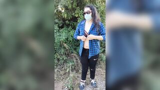 Isha g - showing her boobs in public place