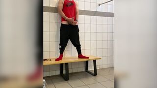 Watch out below for a load of JockDad87's load of cum!