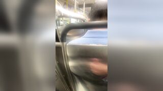 JockDad87 Shoots a Load of Cum on the Metro